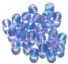 25 10mm Faceted Crystal Pink Sapphire AB Beads